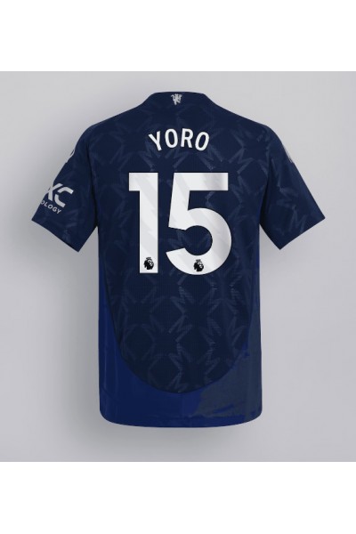 Manchester United Leny Yoro #15 Voetbaltruitje Uit tenue 2024-25 Korte Mouw Manchester United Leny Yoro #15 Voetbaltruitje Uit tenue 2024-25 Korte Mouw